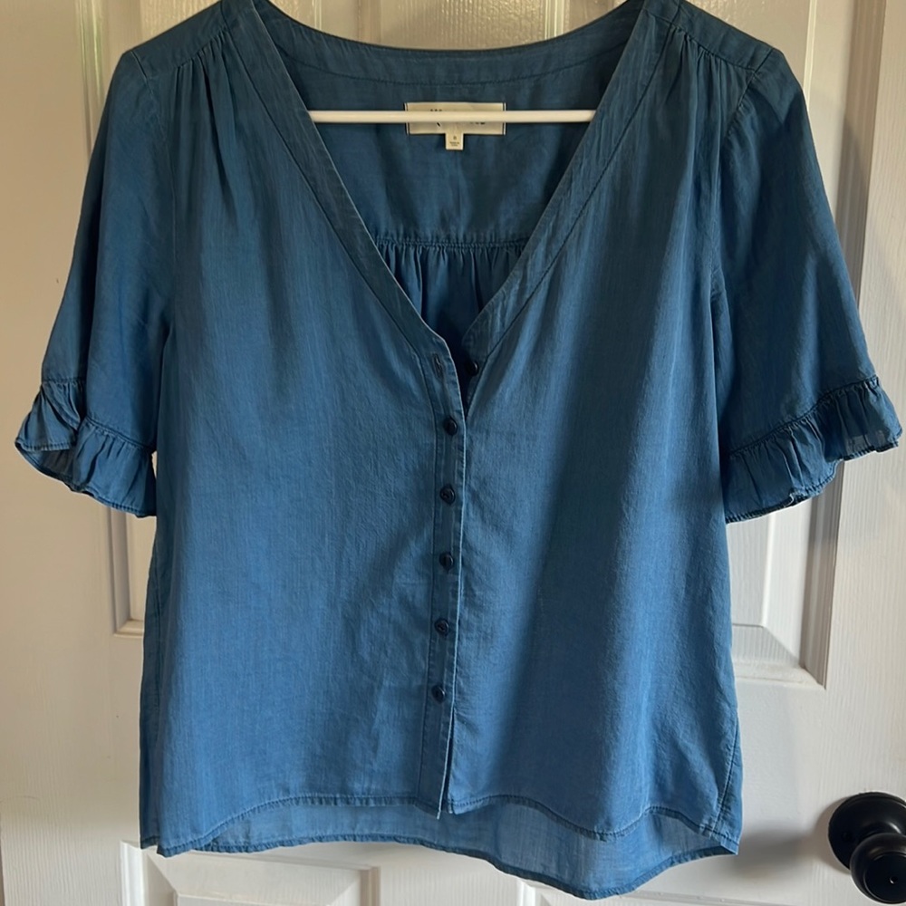Madewell chambray blouse